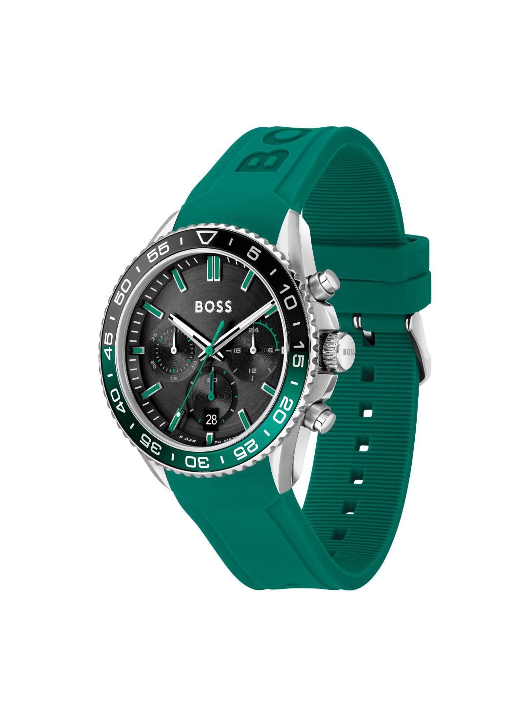Boss Runner Qtz Fashion Chrono Black Round Dial Men's Watch 1514246