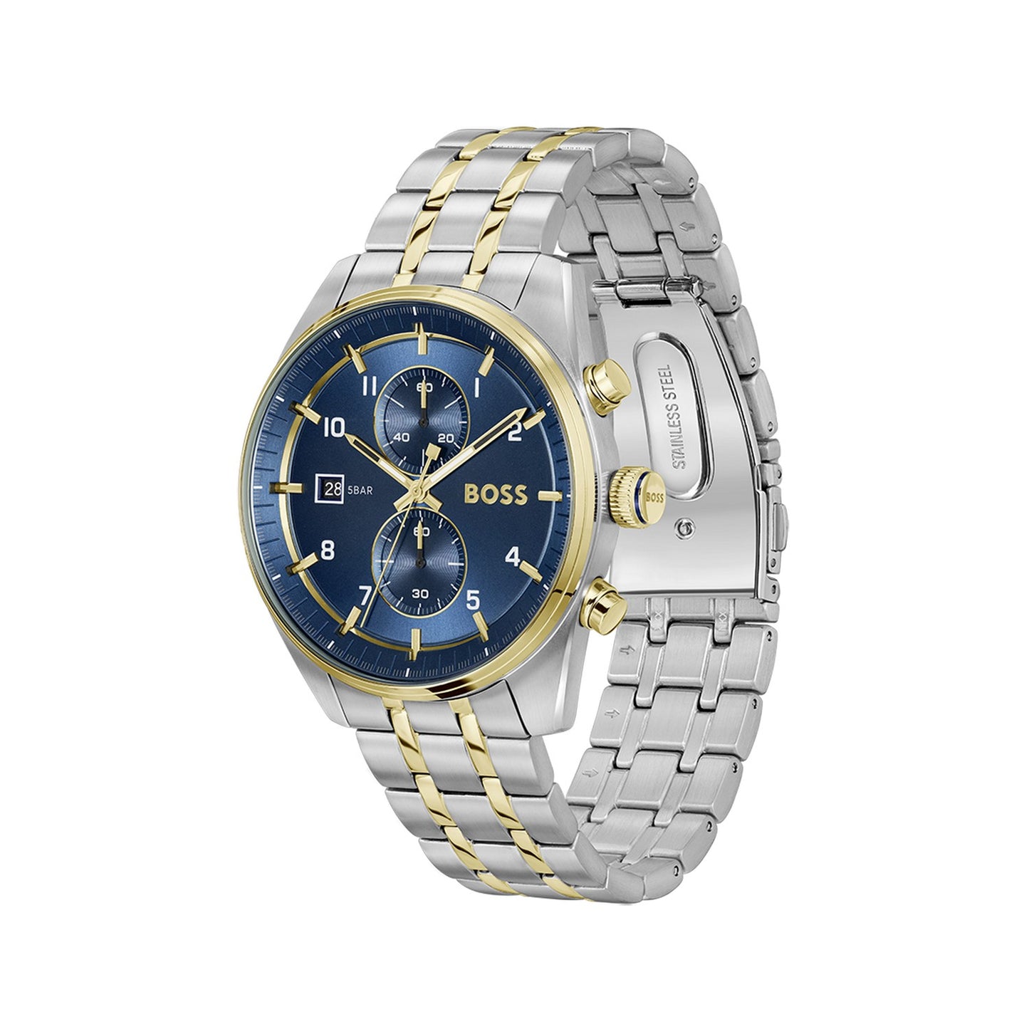 Hugo Boss SKYTRAVELLER 44 mm Blue Dial Men Watch- 1514247