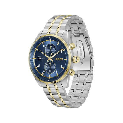 Hugo Boss SKYTRAVELLER 44 mm Blue Dial Men Watch- 1514247