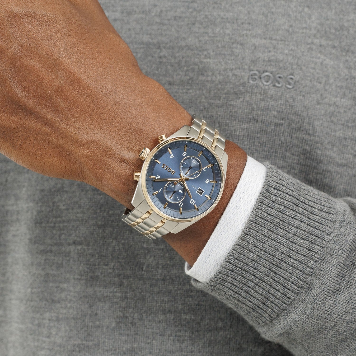 Boss SKYTRAVELLER 44 mm Blue Dial Men Watch 1514247