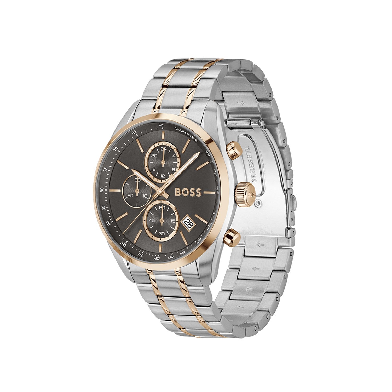Boss GRAND PRIX 44 44.5 mm Grey Dial Men Watch 1514252