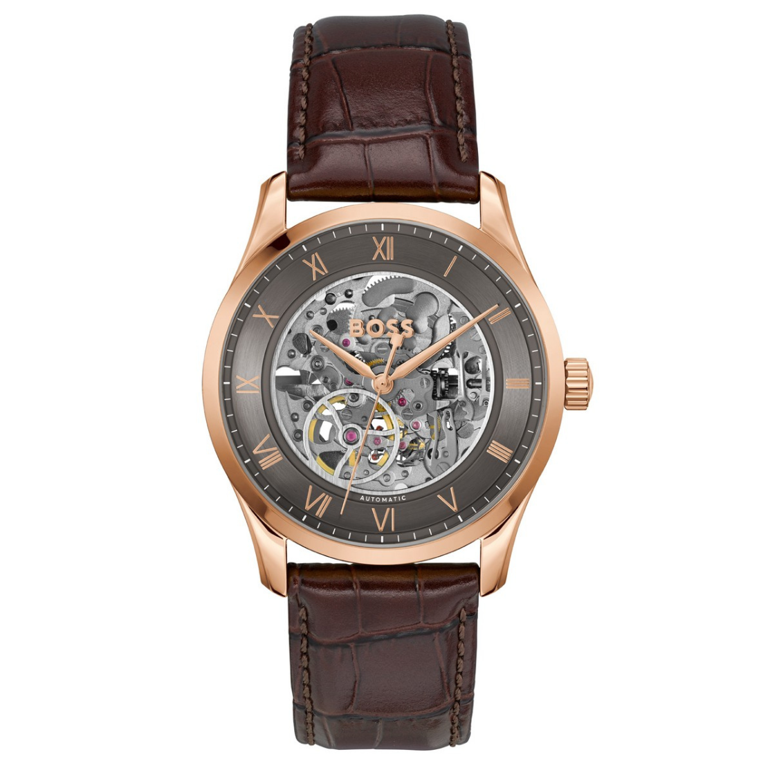 Boss PRINCIPLE SKELETON 41 mm Grey Dial Men Watch 1514253