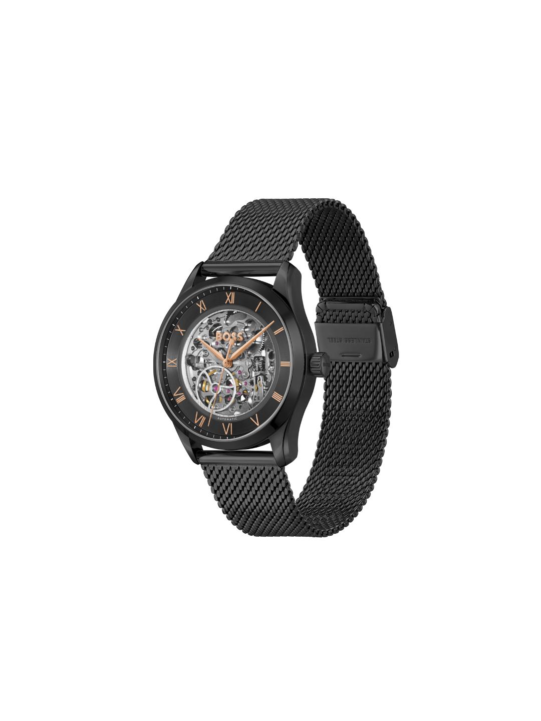 Boss Principle Skeleton Mechautomatic Black Round Dial Men's Watch 1514255