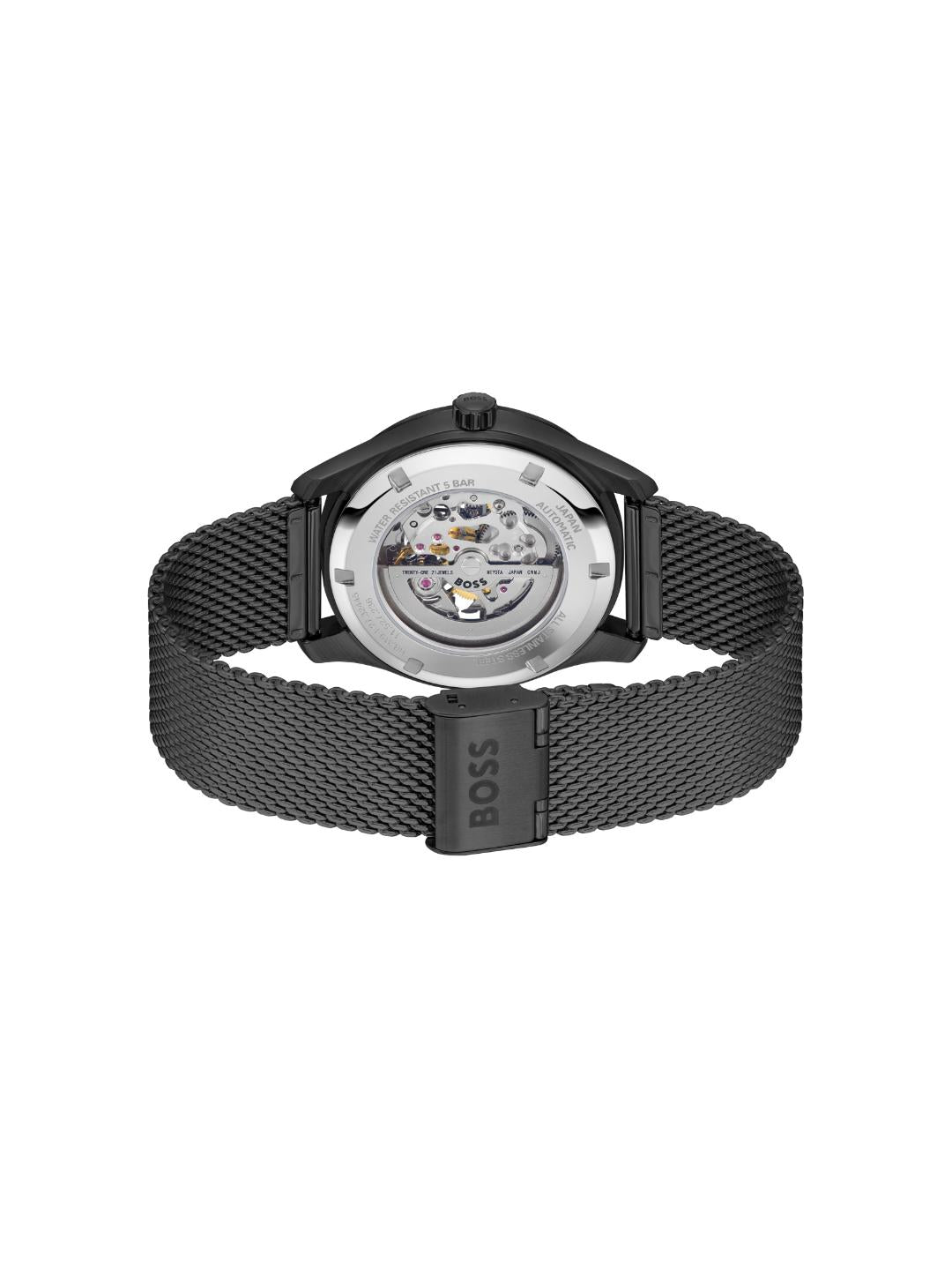 Boss Principle Skeleton Mechautomatic Black Round Dial Men's Watch 1514255