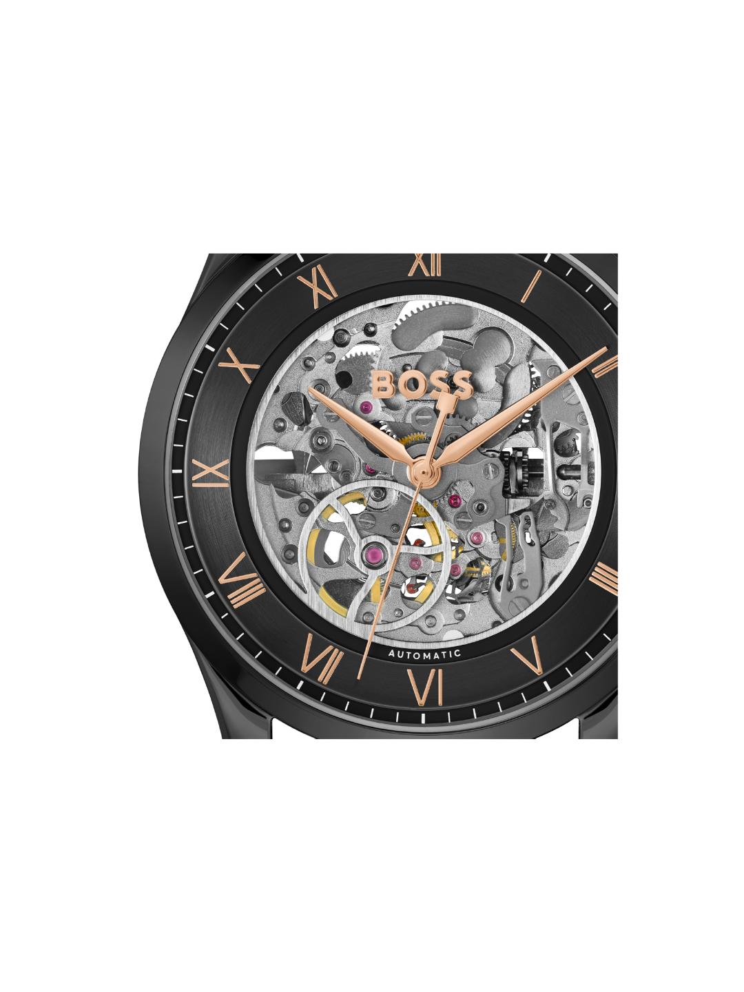 Boss Principle Skeleton Mechautomatic Black Round Dial Men's Watch 1514255