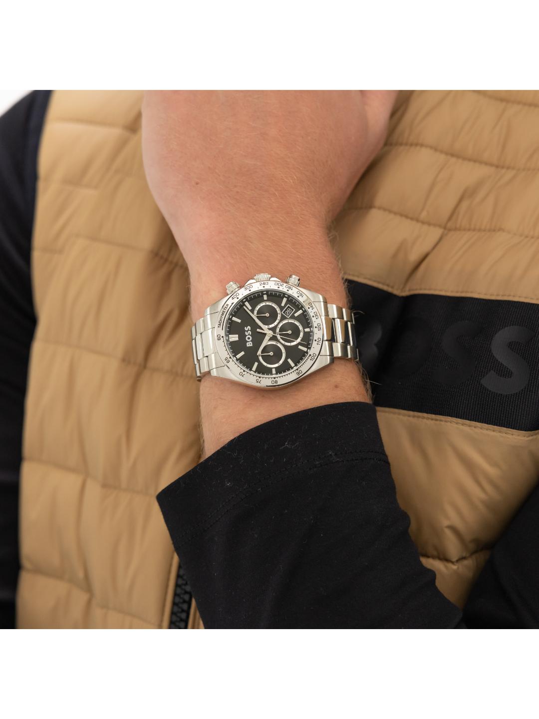 Boss Hero 2.0 Qtz Fashion Chrono 44 mm Black Dial Men Watch 1514267