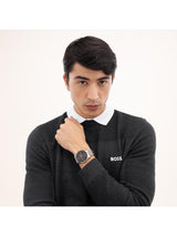 Boss Principle Master Qtz Multifunction 41 mm Black Dial Men Watch 1514274