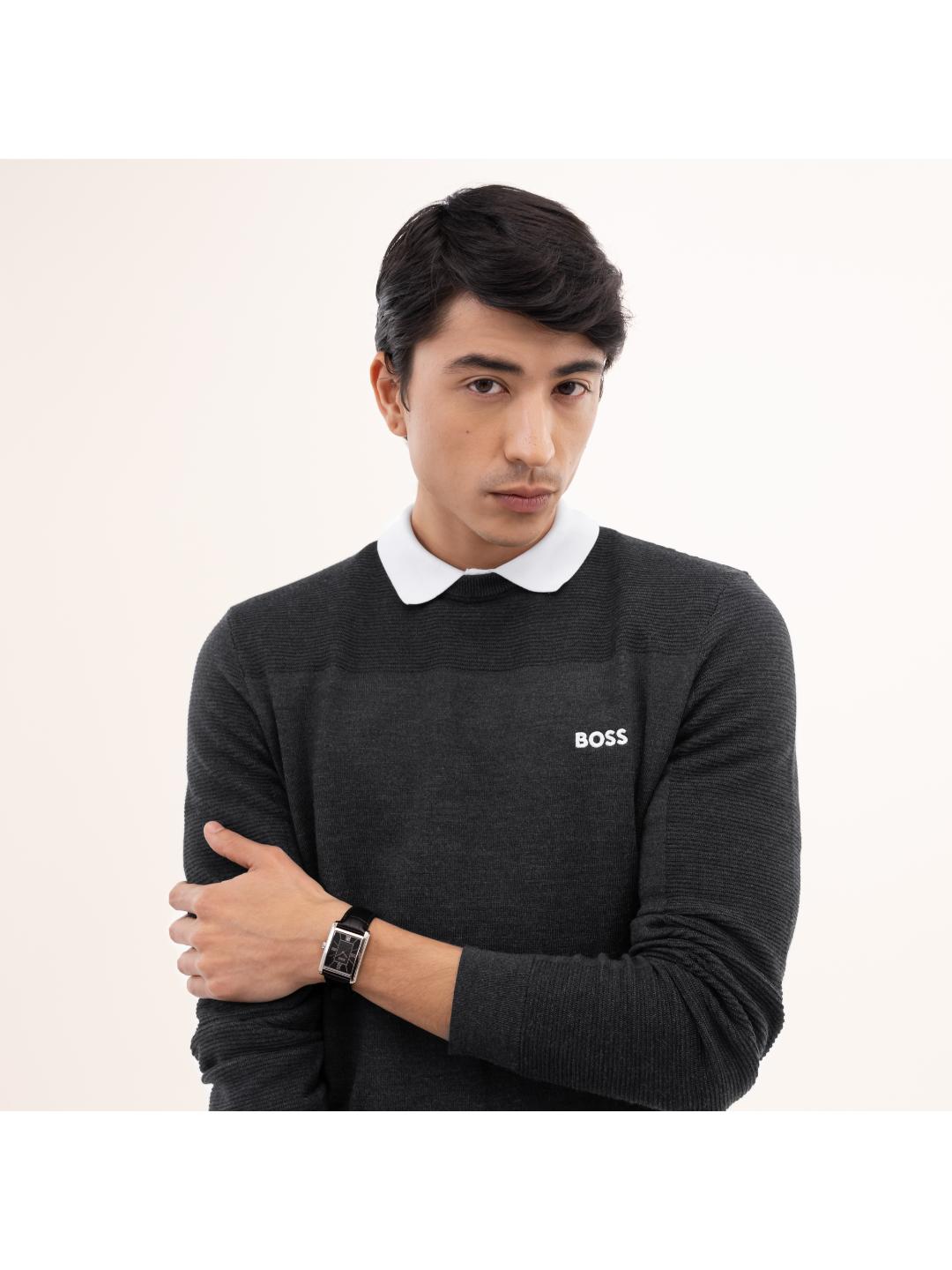 Boss Principle Dress Qtz Basic 28 mm Calendar Black Dial Men Watch 1514277