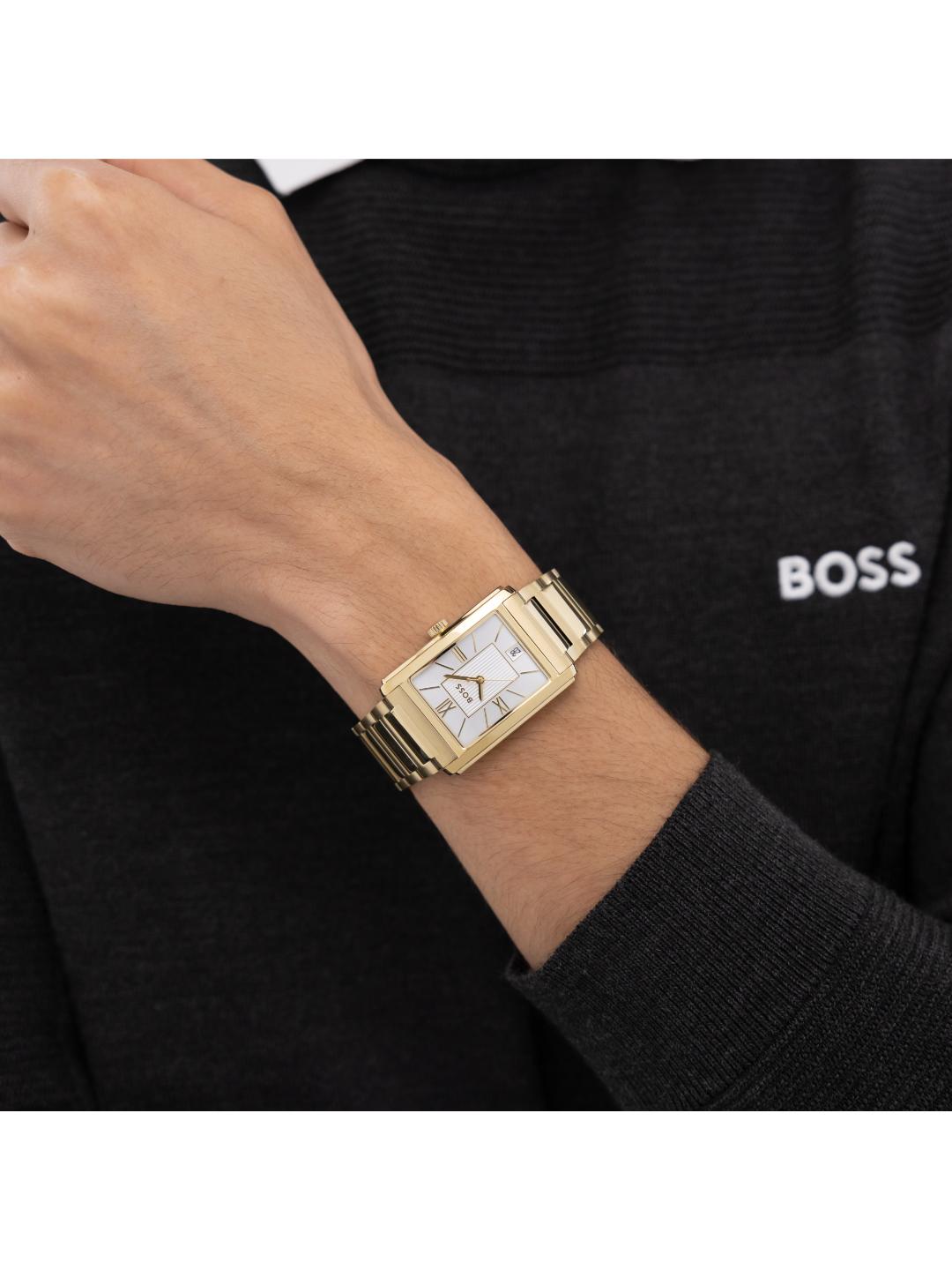 Boss Principle Dress Qtz Basic 28 mm Calendar Silver White Dial Men Watch 1514280