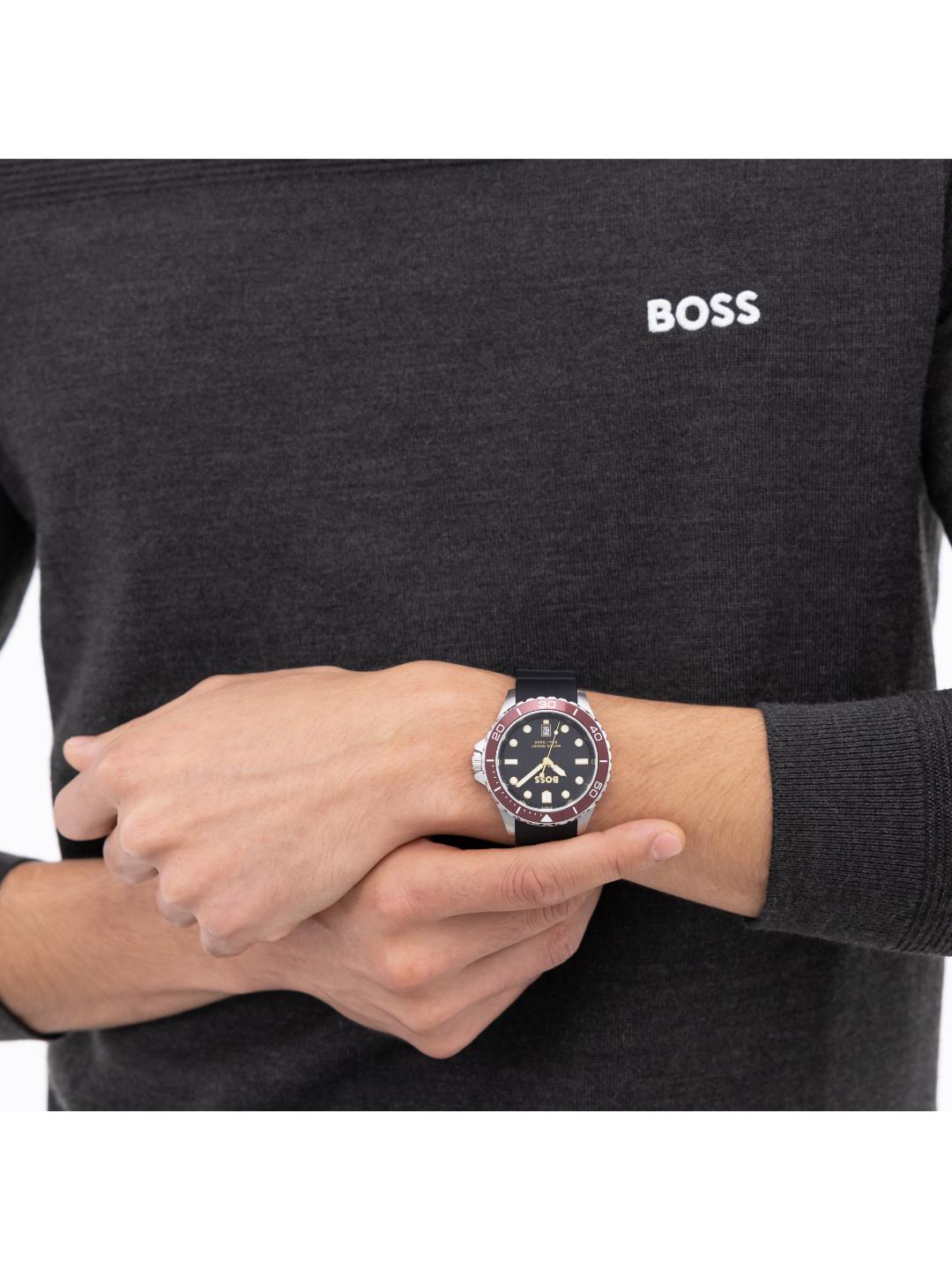 Boss Troper Sport Qtz Basic Calendar 42 mm Black Dial Men Watch 1514293