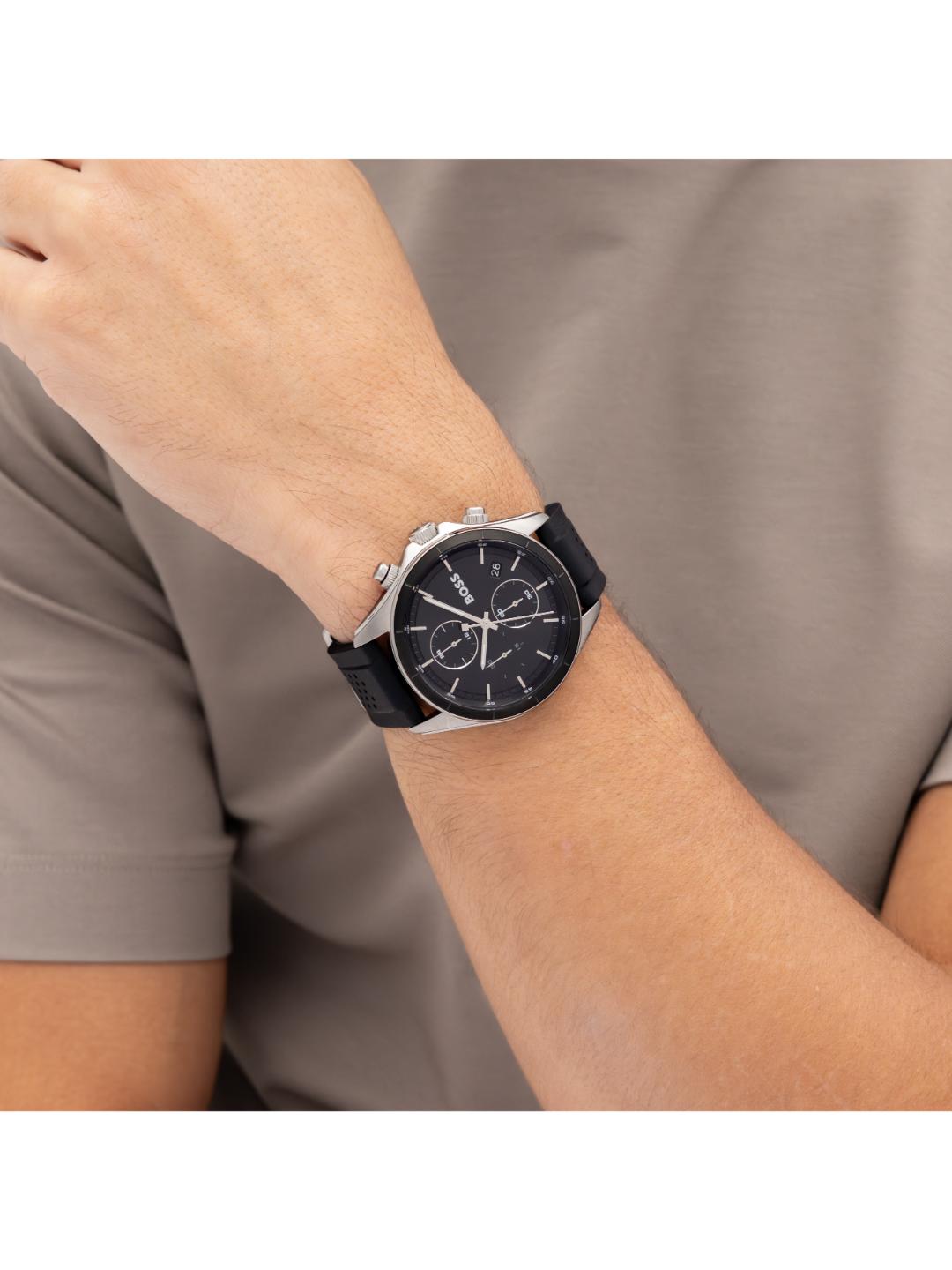Boss Bossletic Qtz Fashion Chrono Black Round Dial Men's Watch 1514334
