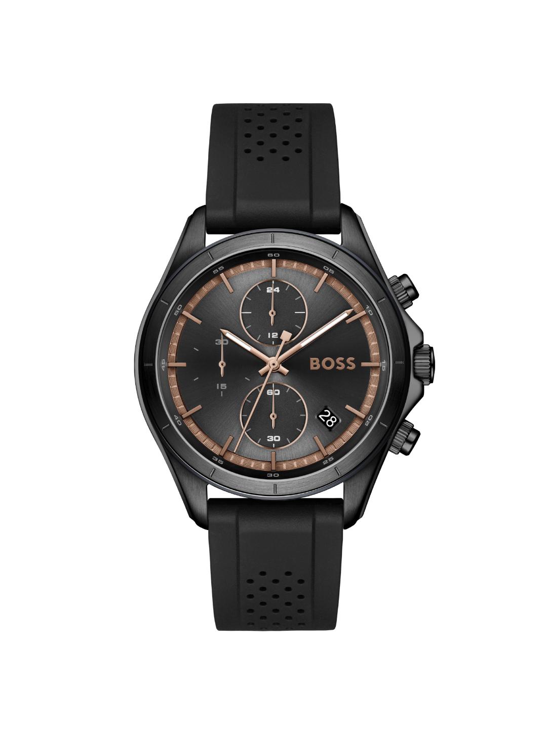 Boss Bossletic Qtz Fashion Chrono Black Round Dial Men's Watch 1514335