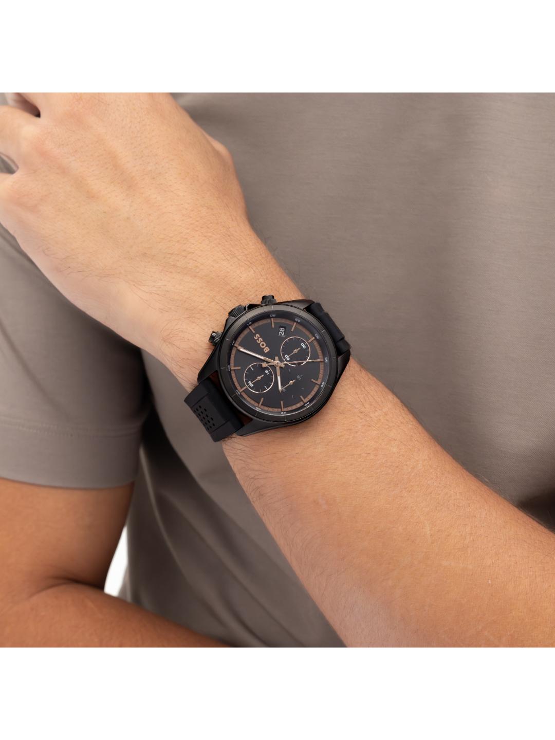 Boss Bossletic Qtz Fashion Chrono Black Round Dial Men's Watch 1514335