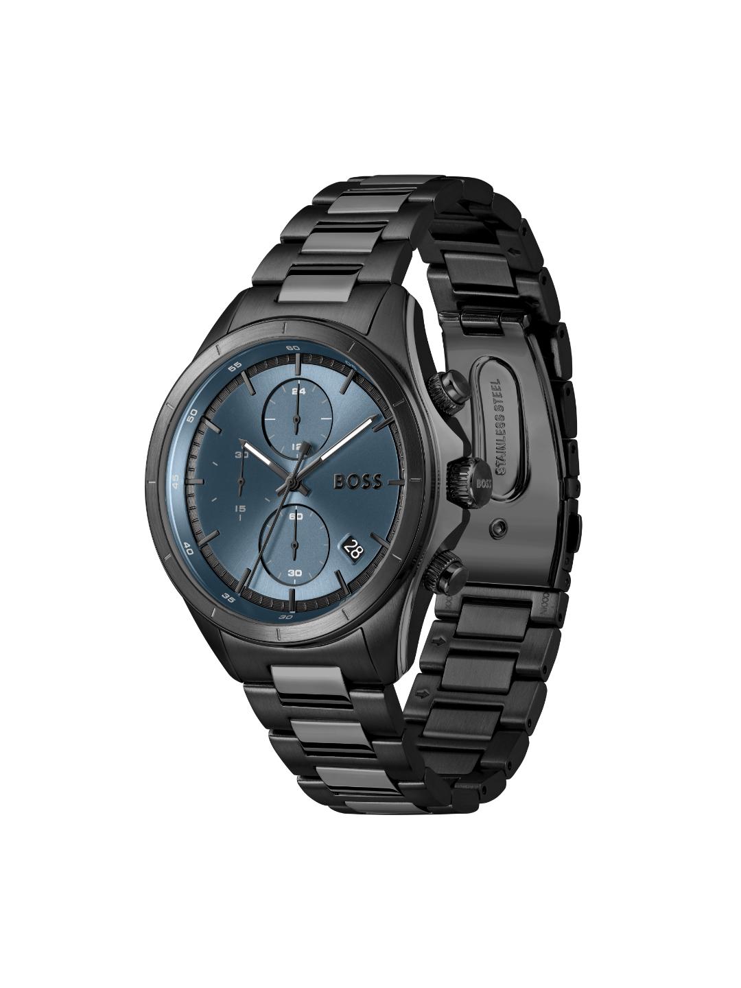 Boss Bossletic Qtz Fashion Chrono Blue Round Dial Men's Watch 1514337