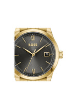 Boss Langford Qtz Basic Calendar Grey Round Dial Men's Watch 1514359