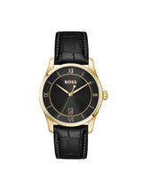 Boss Principle Qtz Basic Calendar Black Round Dial Men's Watch 1514364