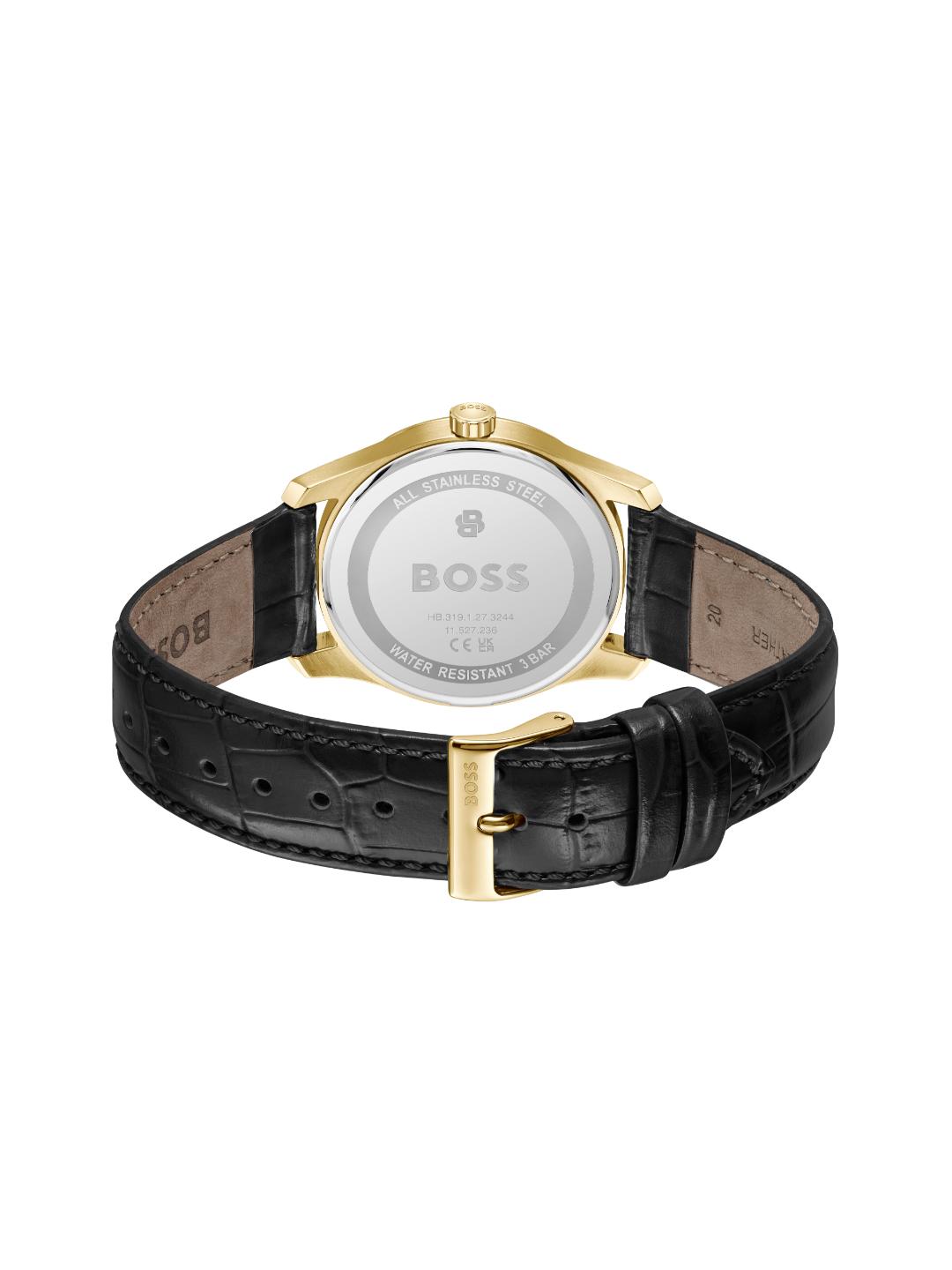 Boss Principle Qtz Basic Calendar Black Round Dial Men's Watch 1514364