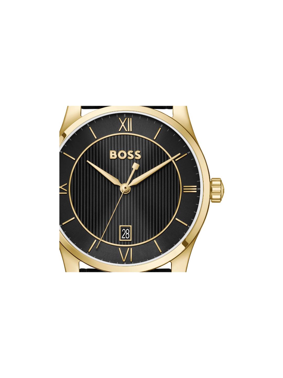 Boss Principle Qtz Basic Calendar Black Round Dial Men's Watch 1514364