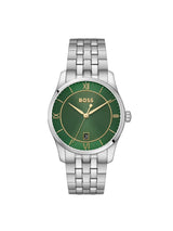 Boss Principle Qtz Basic Calendar Green Round Dial Men's Watch 1514365