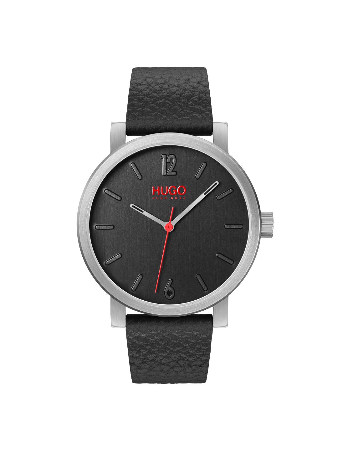 Hugo Rase Basic Black 42 mm Dial Men Analog Watch 1530115