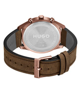 Hugo Chase Qtz Multifunction 46 mm Black Dial Men Watch 1530162
