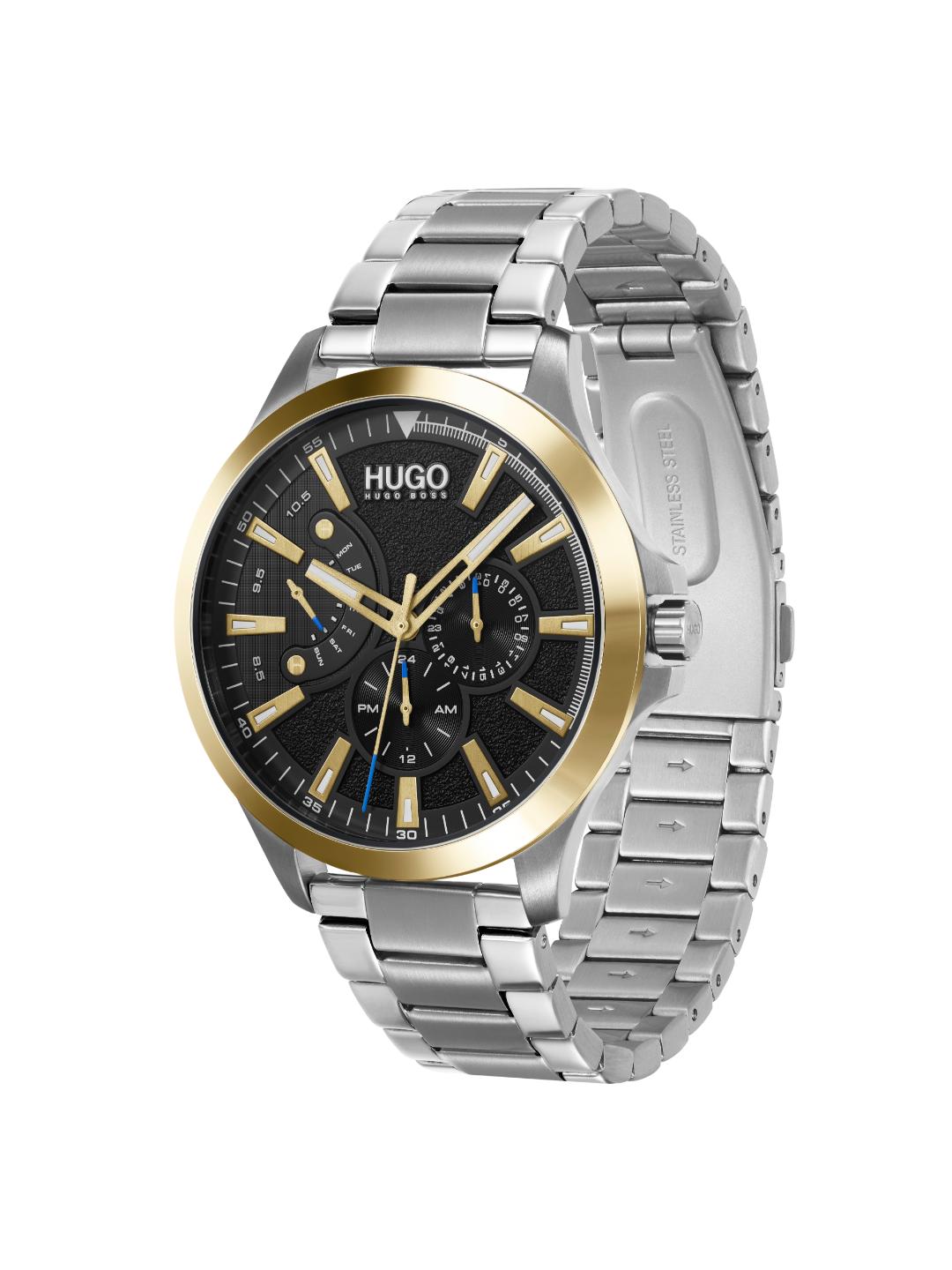 Hugo Leap Chronograph Black 45 mm Dial Men Watch 1530174