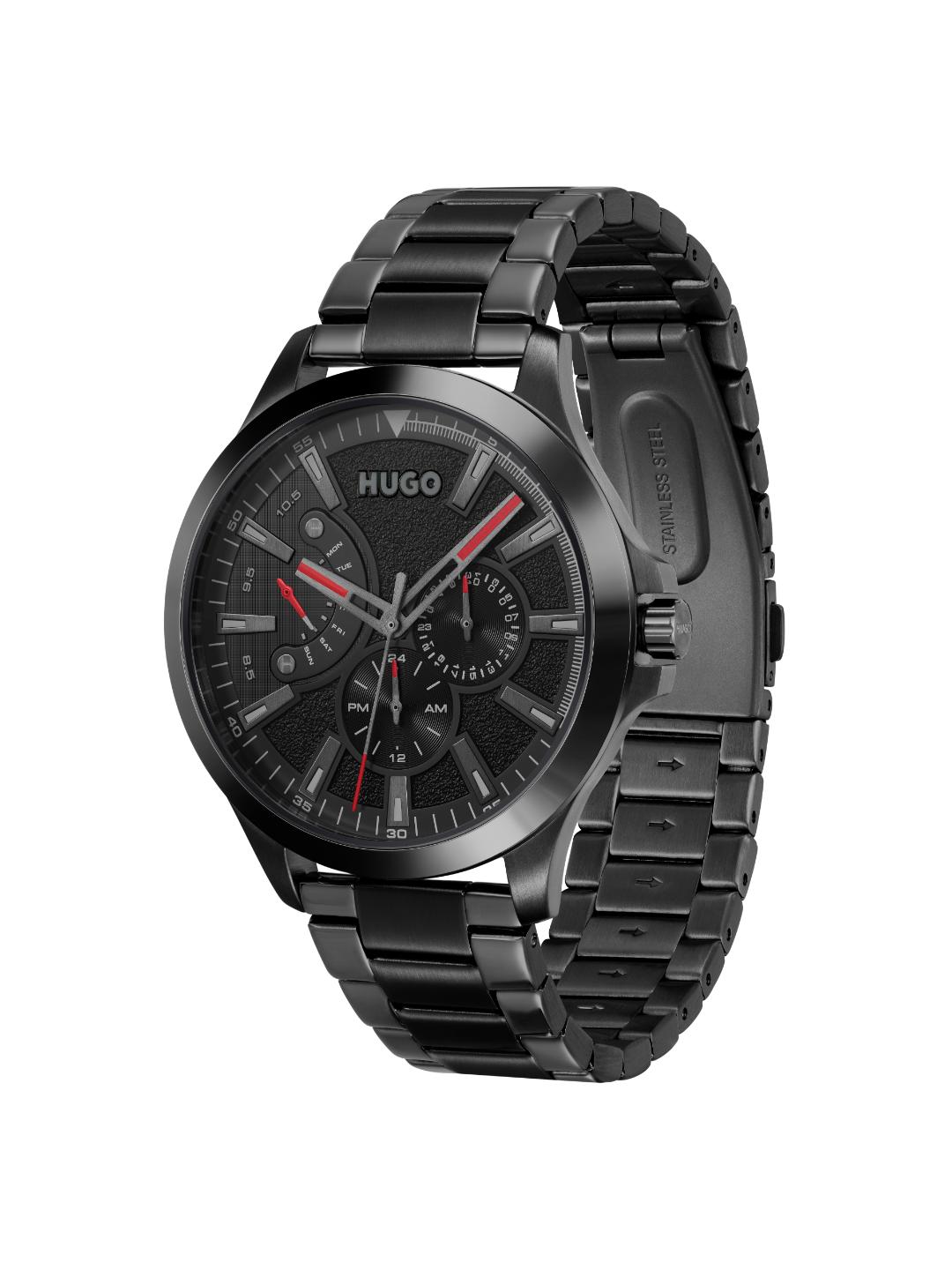 Hugo Leap Chronograph Black 45 mm Dial Men Watch 1530175