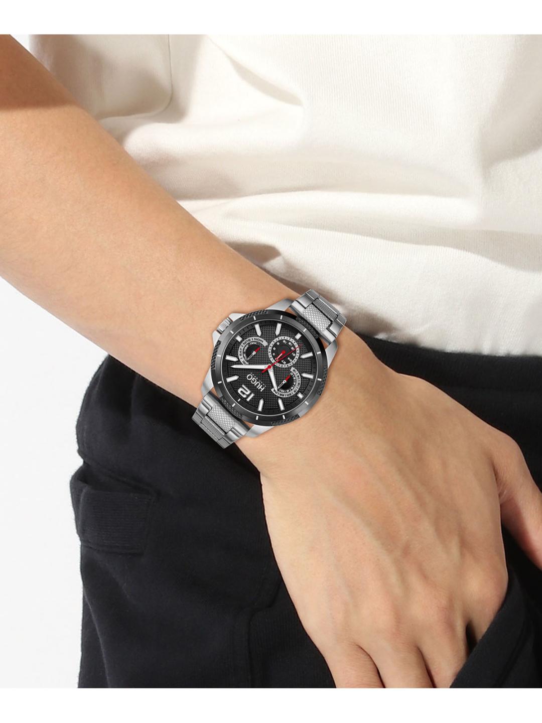 Hugo Sport Chronograph Black 46 mm Dial Men Watch 1530195