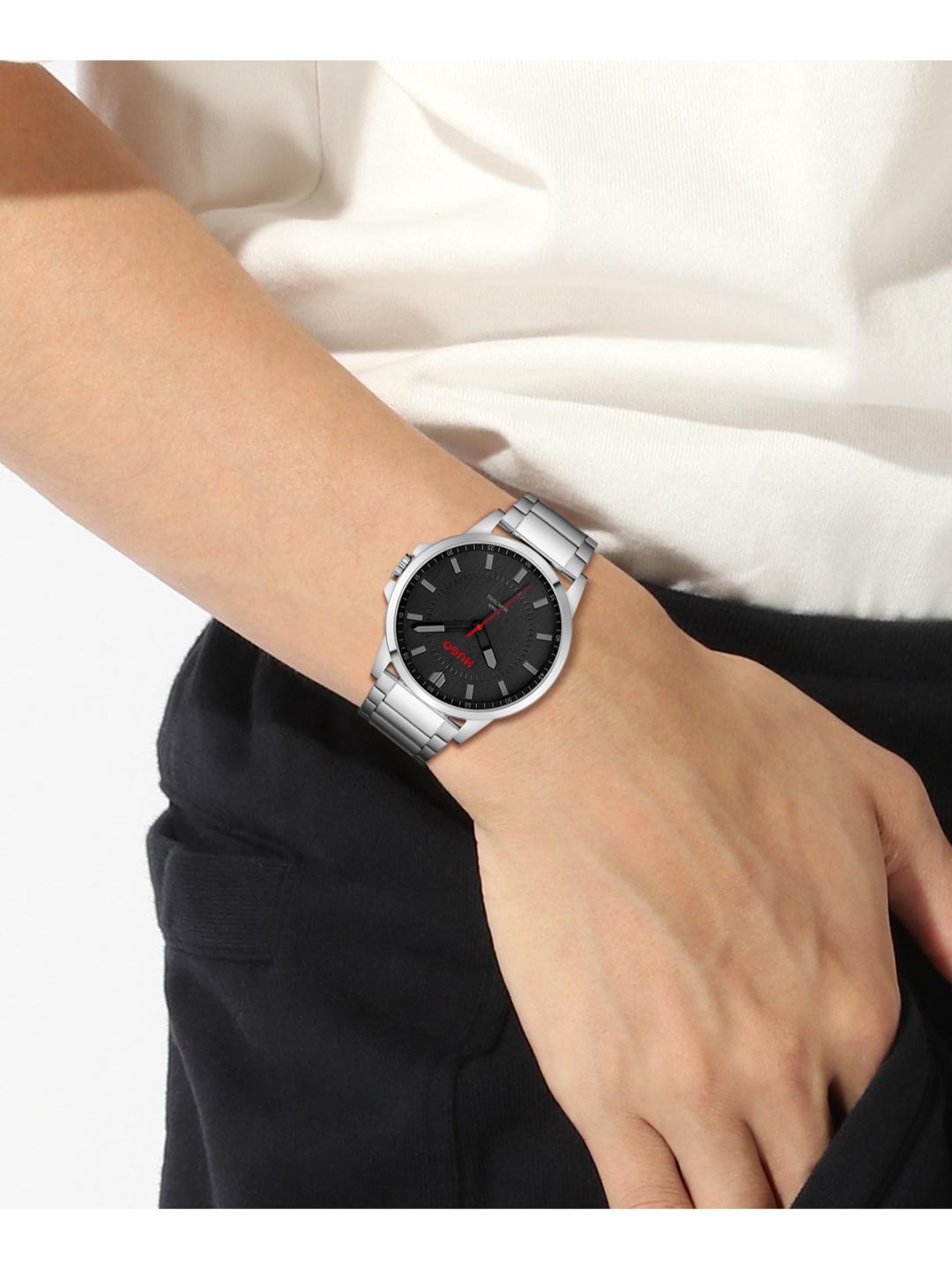 Hugo First Basic Black 43 mm Dial Men Analog Watch 1530246