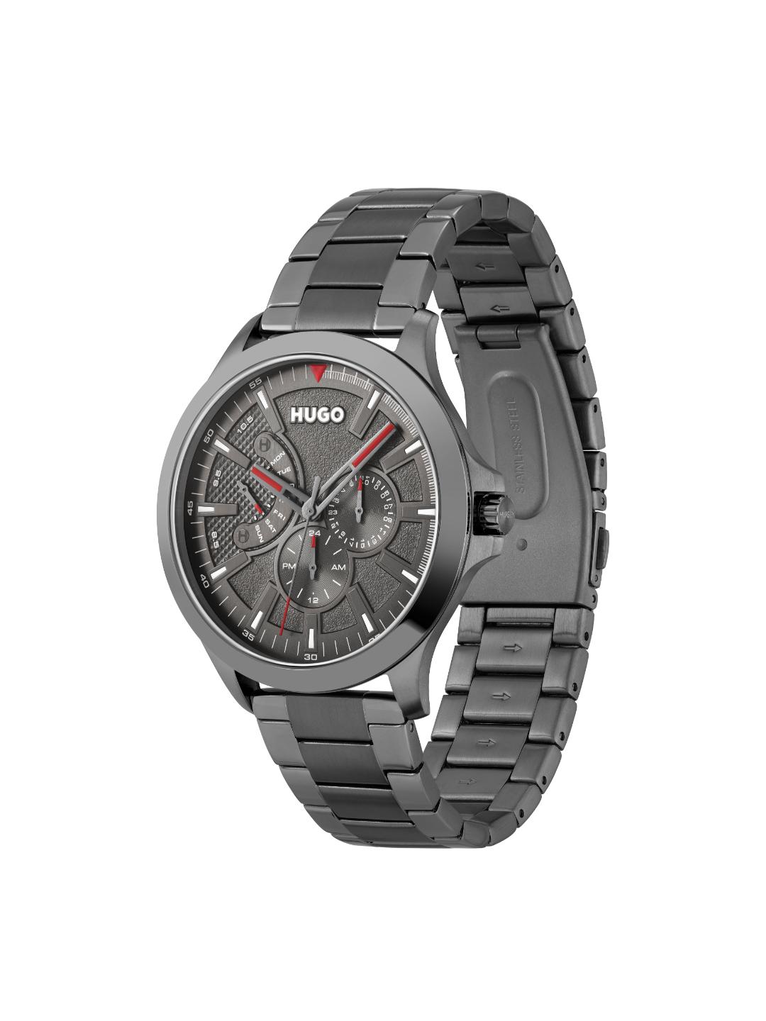Hugo Leap Chronograph Grey 45 mm Dial Men Watch 1530247