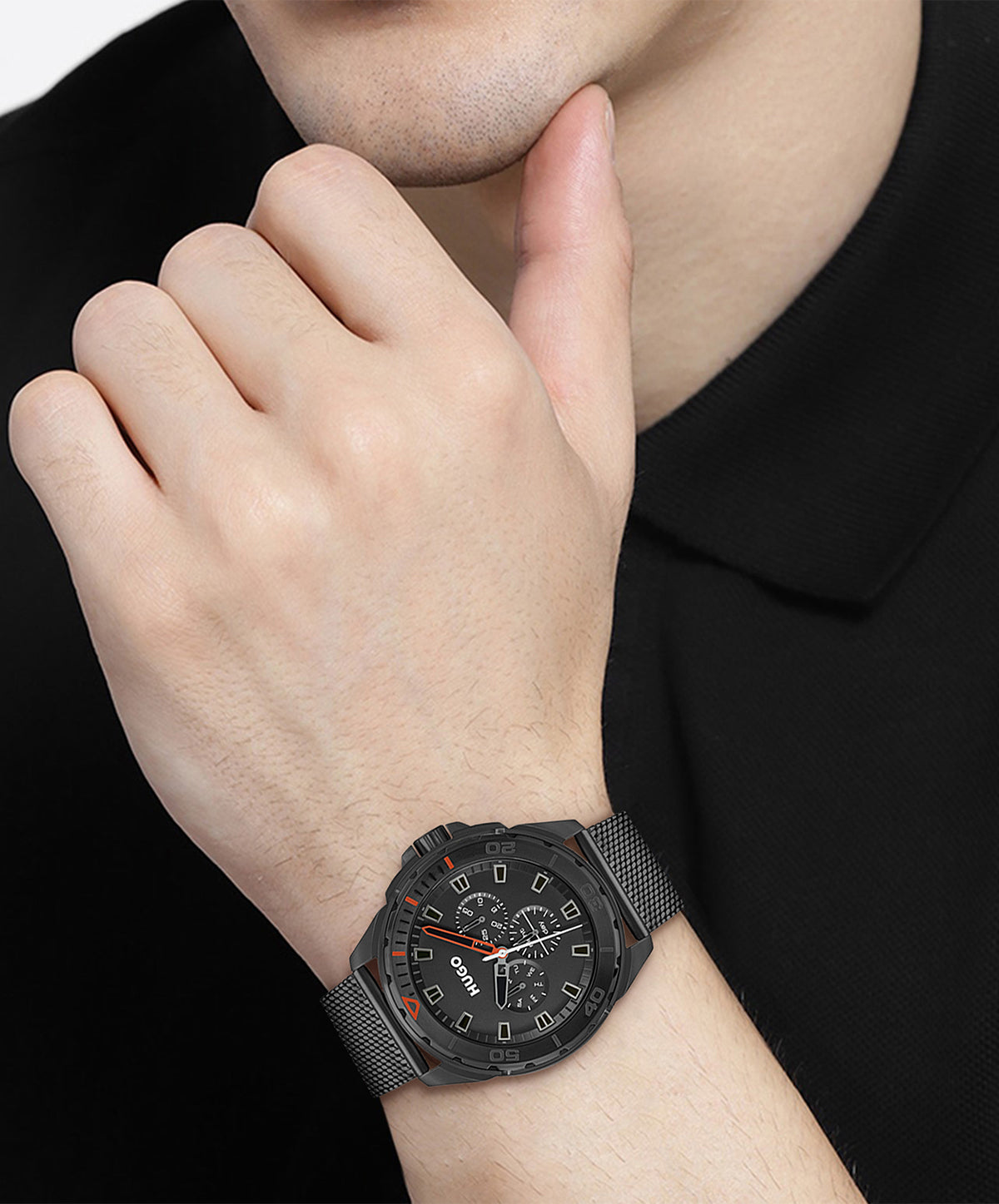 Hugo Boss FRESH 44 mm Black Dial Men Watch 1530289