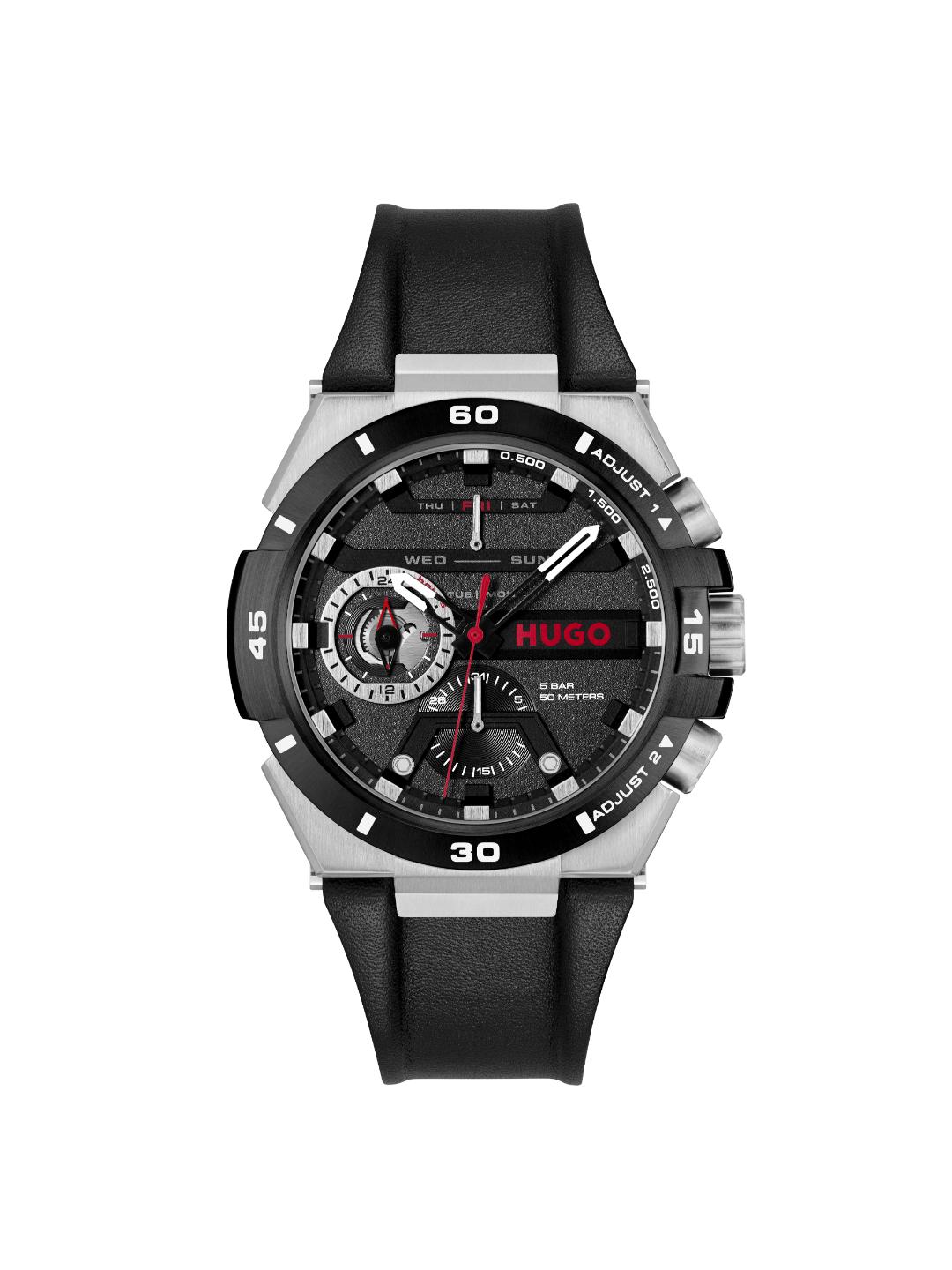 Hugo Wild Chronograph Black 46 mm Dial Men Watch 1530336