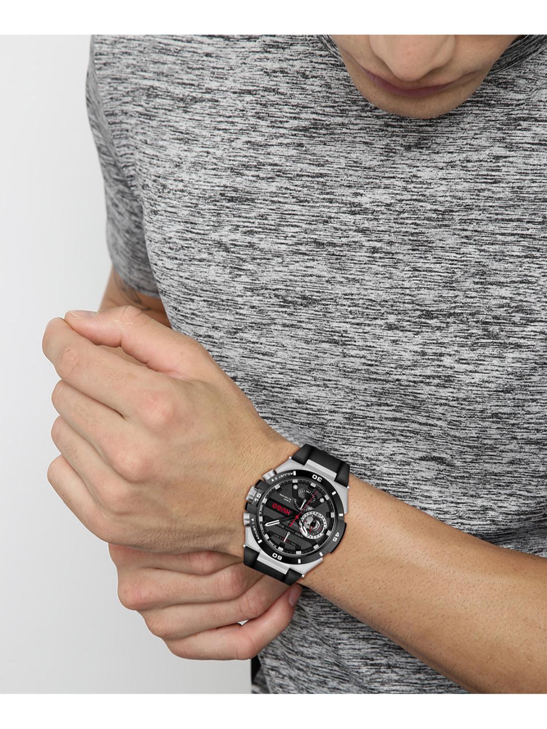 Hugo Wild Chronograph Black 46 mm Dial Men Watch 1530336