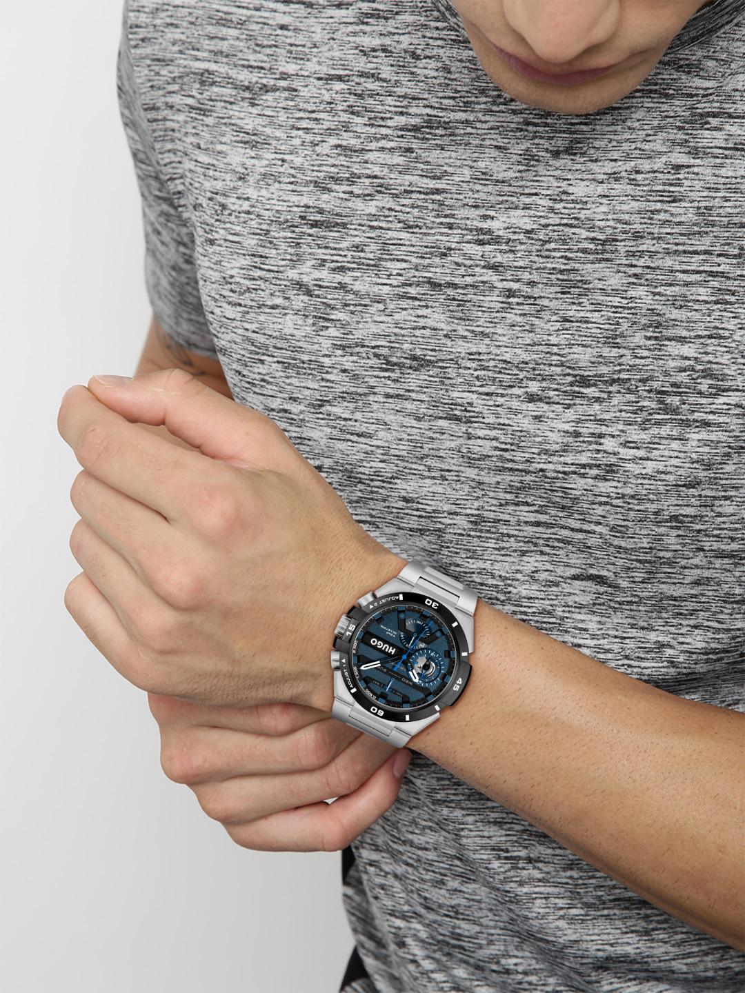 Hugo Wild Chronograph Blue & Black 46 mm Dial Men Watch 1530337