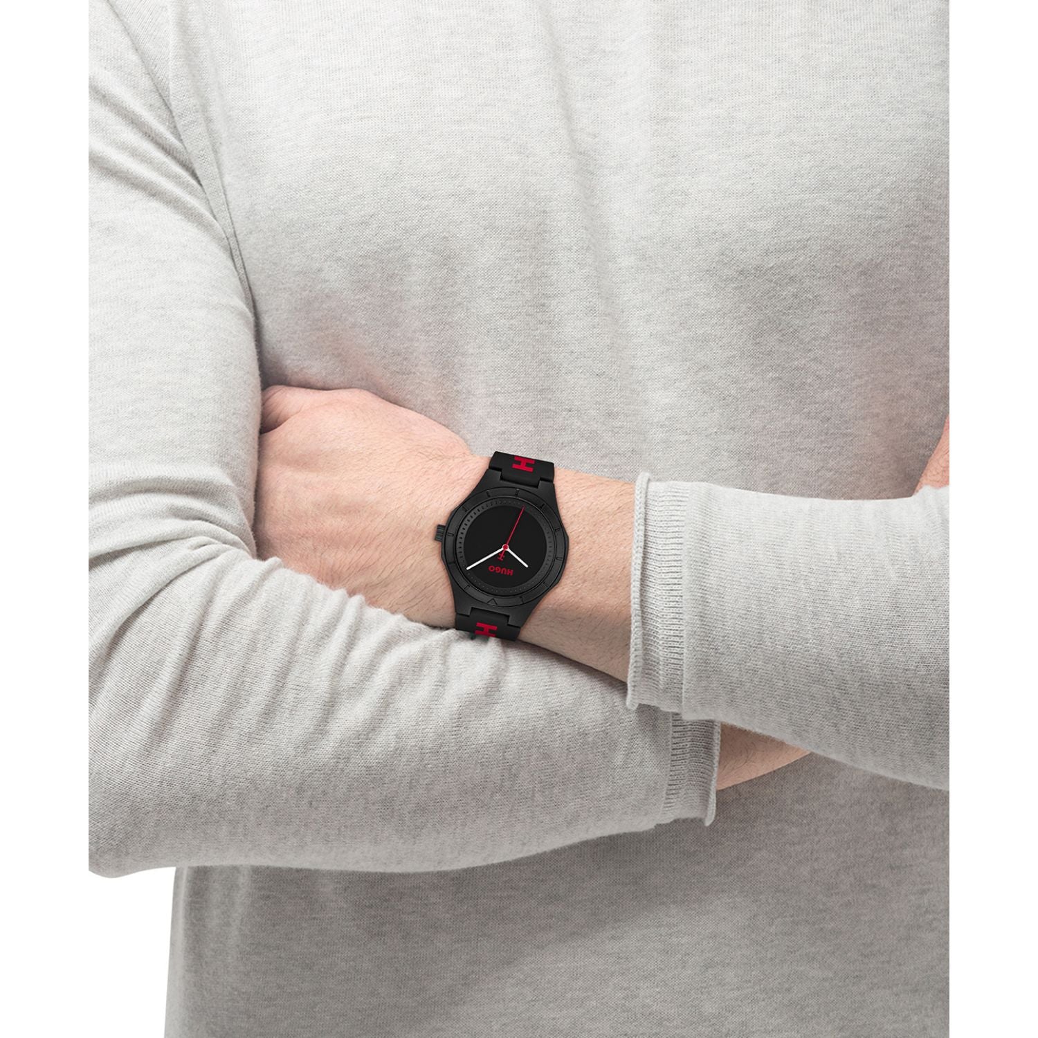 Hugo Boss LIT FOR HIM 42 mm Black Dial Men Watch 1530343