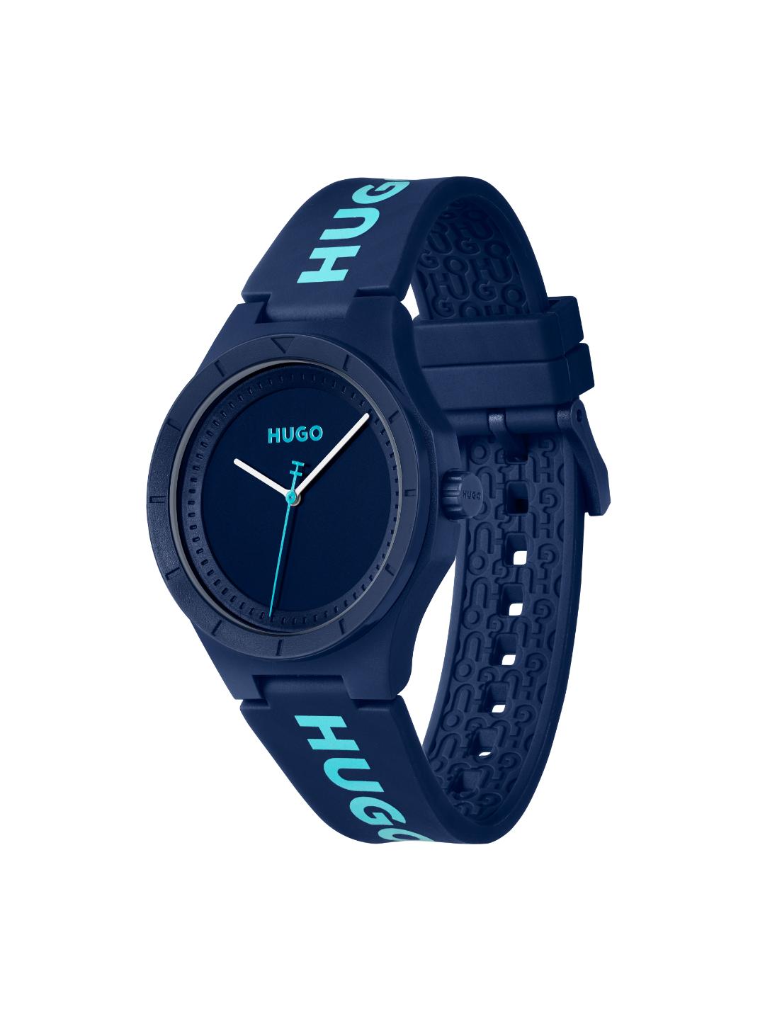 Hugo Lit For Him Basic Blue 42 mm Dial Men Analog Watch 1530344