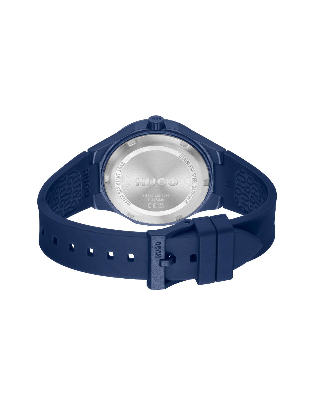 Hugo Lit For Him Basic Blue 42 mm Dial Men Analog Watch 1530344