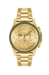 Hugo Boss BRAVE 46 mm Gold Dial Men Watch 1530349