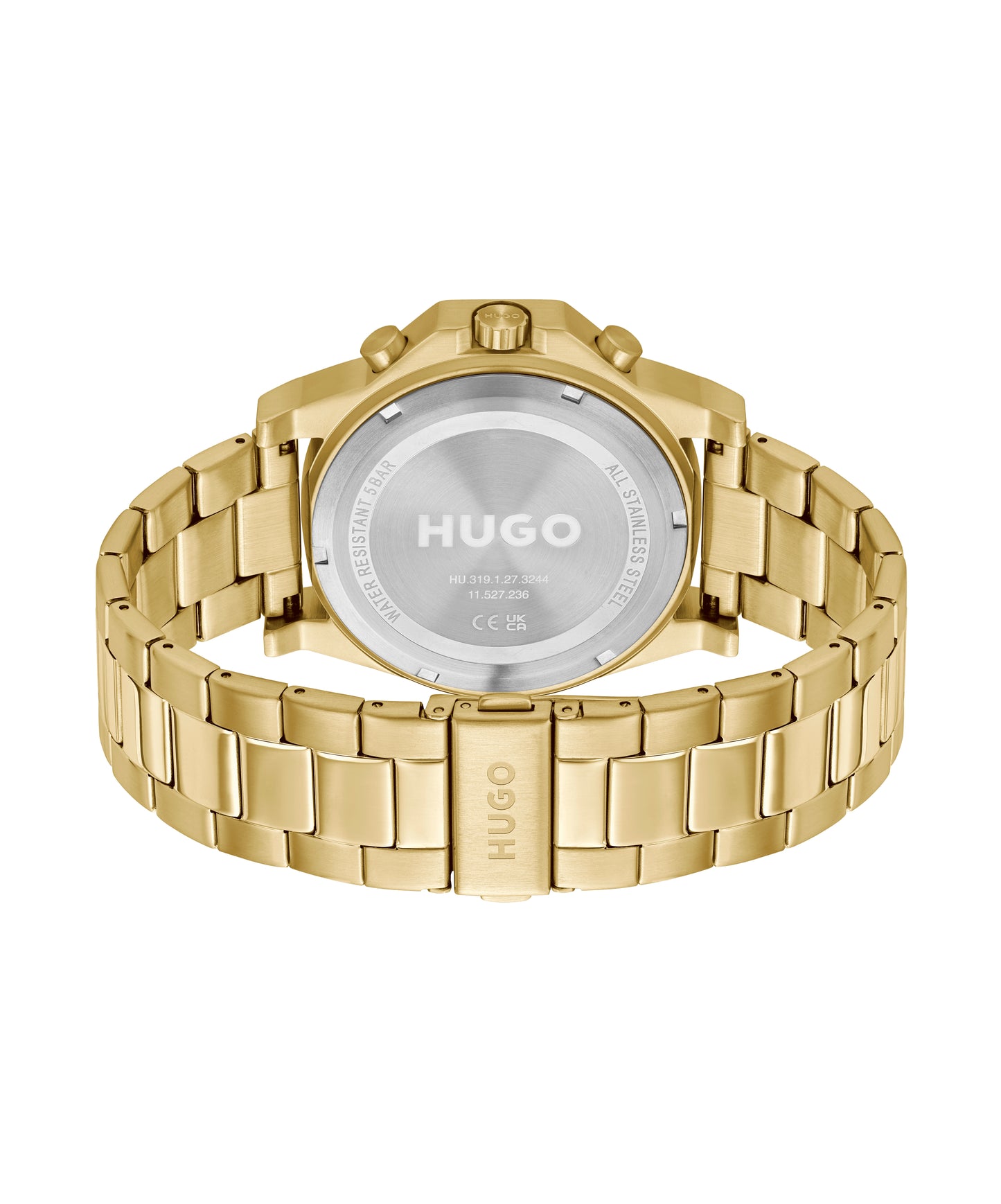 Hugo Boss BRAVE 46 mm Gold Dial Men Watch 1530349