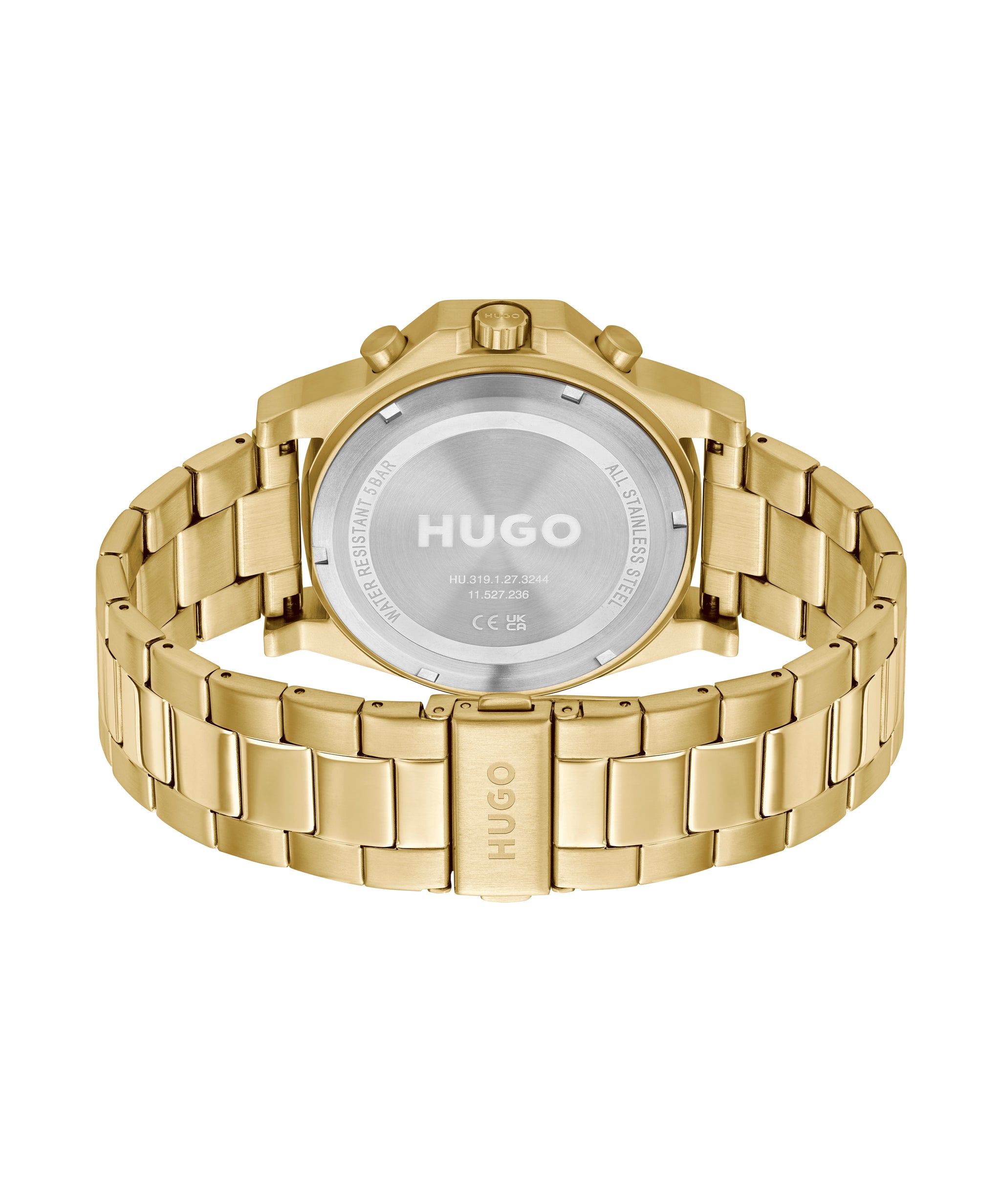 Hugo Boss BRAVE 46 mm Gold Dial Men Watch 1530349
