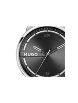 Hugo Stamp Qtz Basic Black Round Dial Men's Watch 1530362