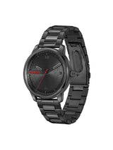 Hugo Stamp Basic Black 42 mm Dial Men Analog Watch 1530365