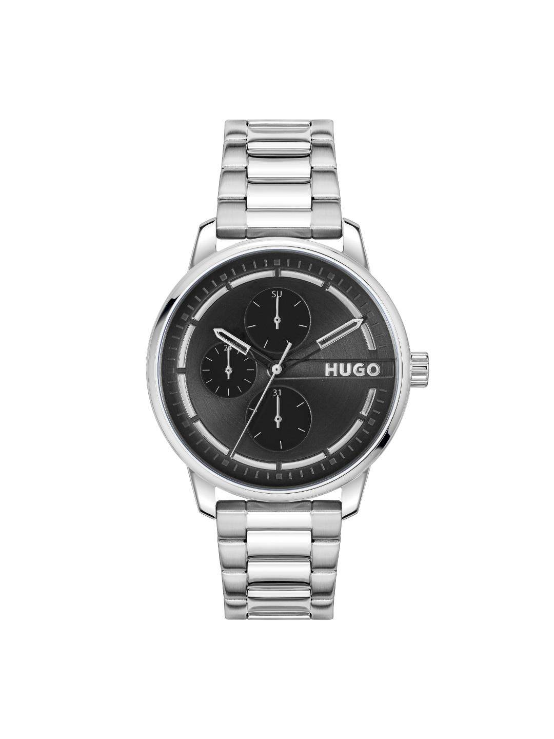 Hugo Stamp Multi Chronograph Black 44 mm Dial Men Watch 1530368