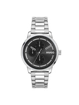 Hugo Stamp Multi Chronograph Black 44 mm Dial Men Watch 1530368
