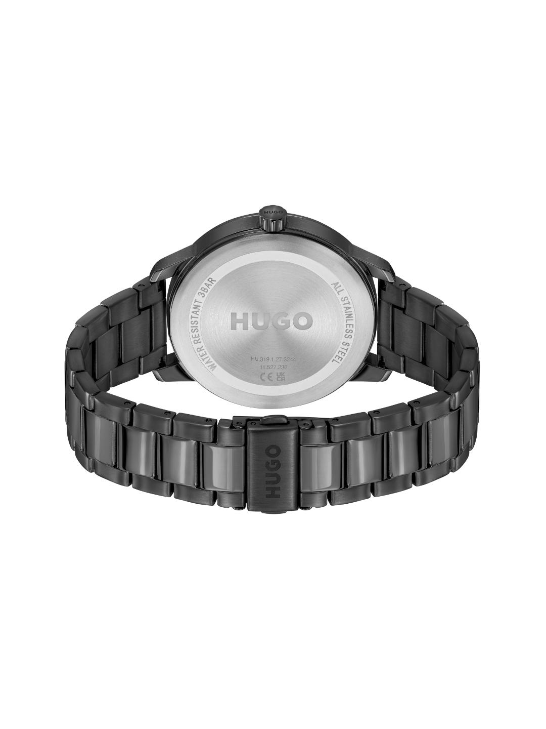 Hugo Stamp Multi Chronograph Black 44 mm Dial Men Watch 1530369