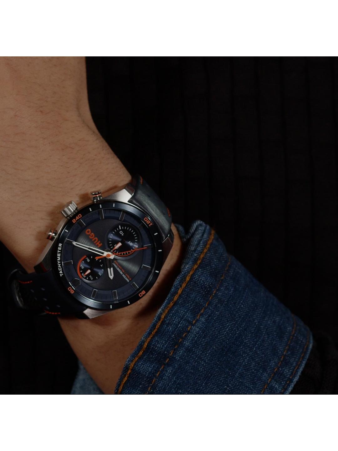 Hugo Fast Chronograph Blue 44 mm Dial Men Watch 1530371