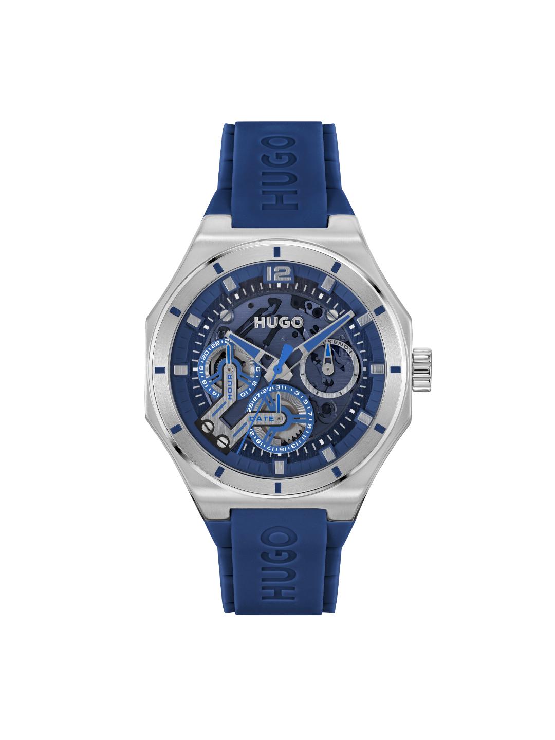 Hugo Grail Skeleton Chronograph Blue 44 mm Dial Men Watch 1530375