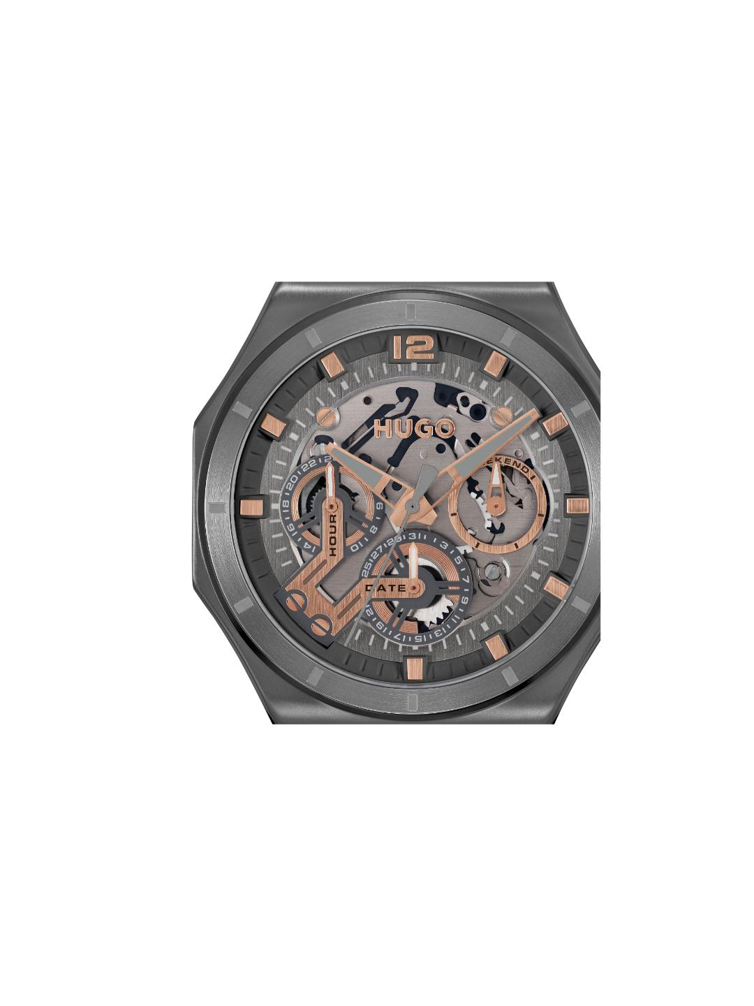 Hugo Grail Skeleton Chronograph Grey 44 mm Dial Men Watch 1530378