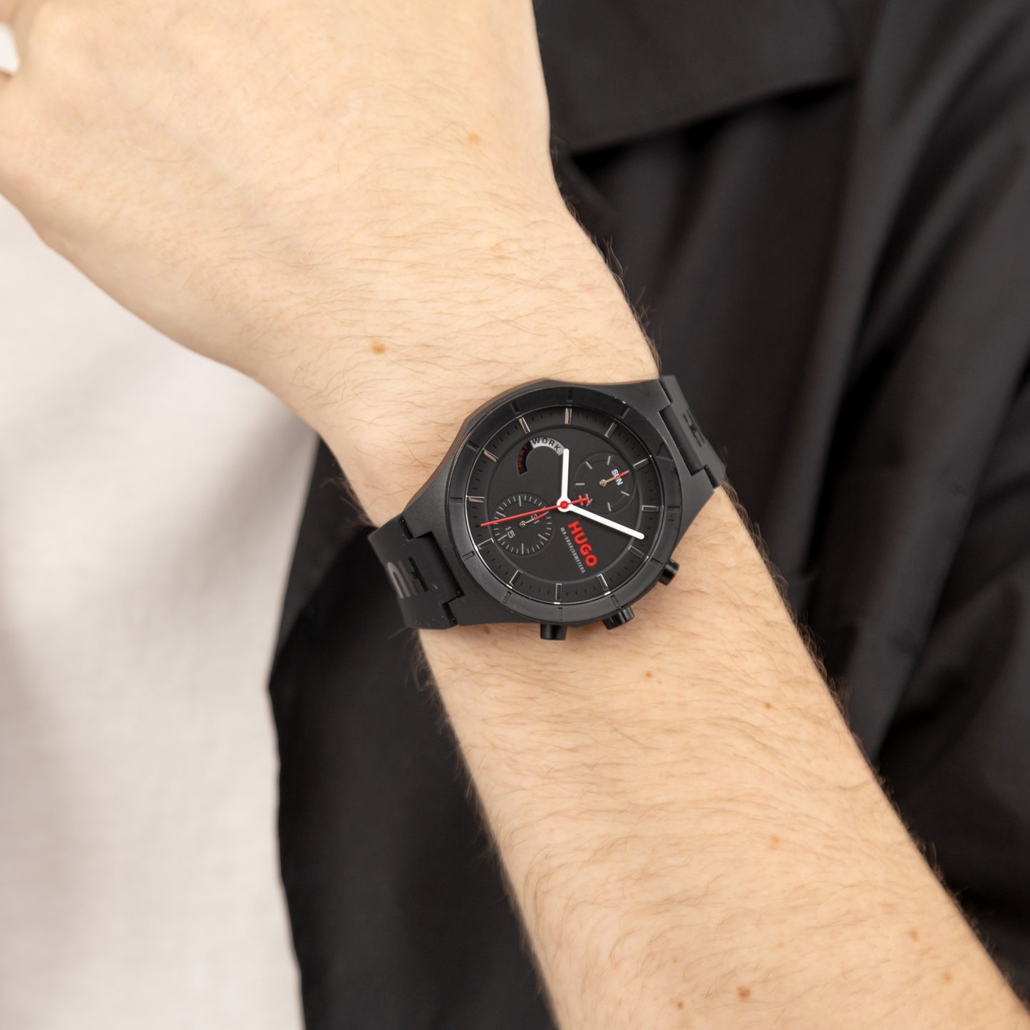 Hugo Boss LIT MULTI 44 mm Black Dial Men Watch- 1530402