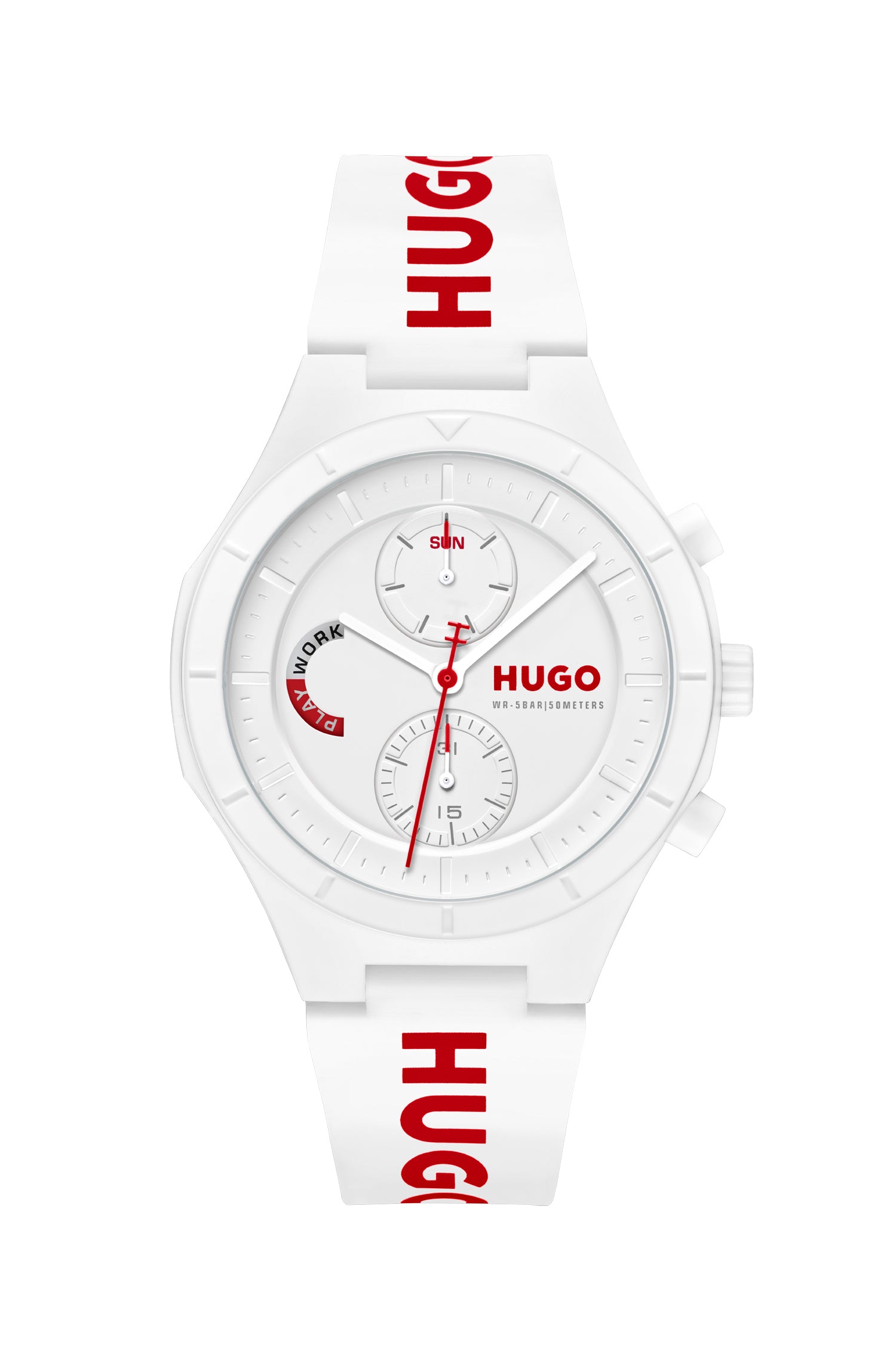 Hugo Boss LIT MULTI 44 mm White Dial Men Watch 1530406